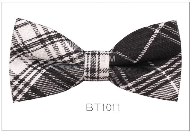 Adjustable Classic Plaid Bowtie