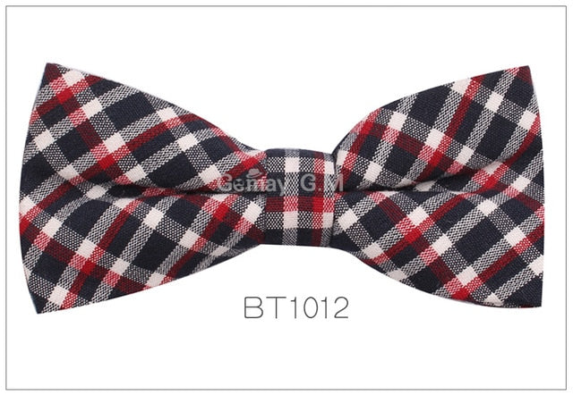 Adjustable Classic Plaid Bowtie