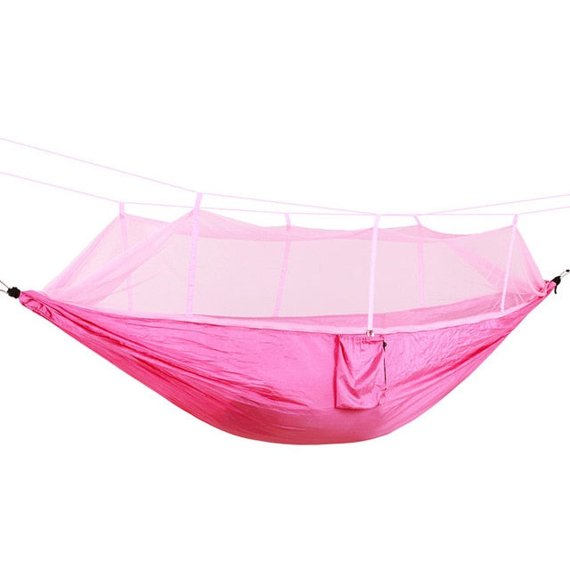 1-2 Person Outdoor Camping Hammock w/ Mosquito Net