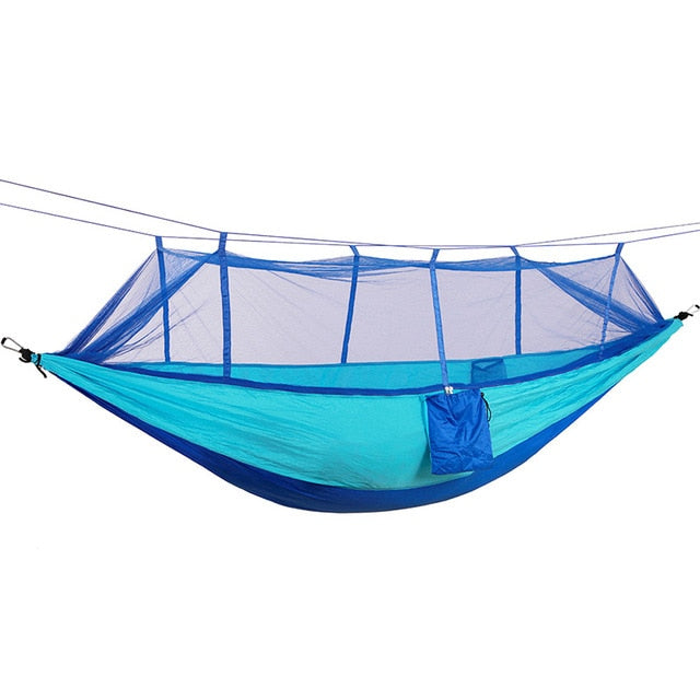 1-2 Person Outdoor Camping Hammock w/ Mosquito Net