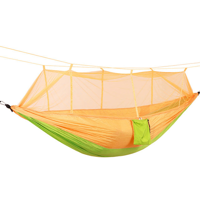1-2 Person Outdoor Camping Hammock w/ Mosquito Net