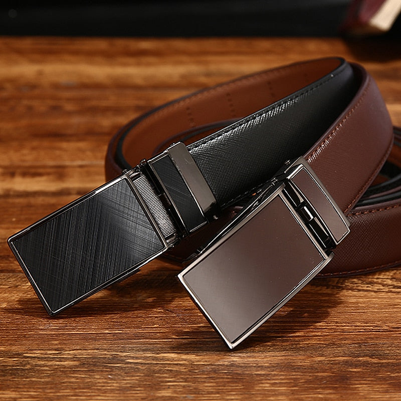 Mens Genuine Leather Luxury Belt