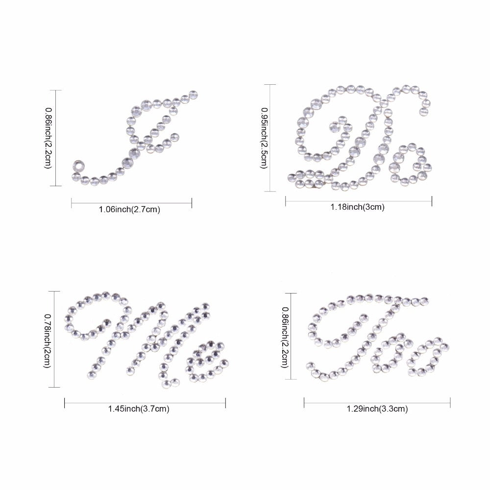 2pc High Heel Wedding Stickers