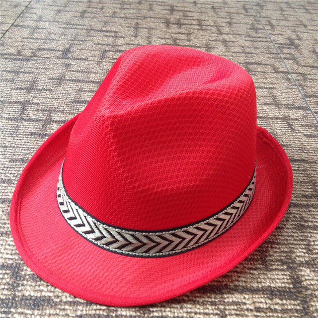 Womens Summer Jazz Hat Panama Fedora