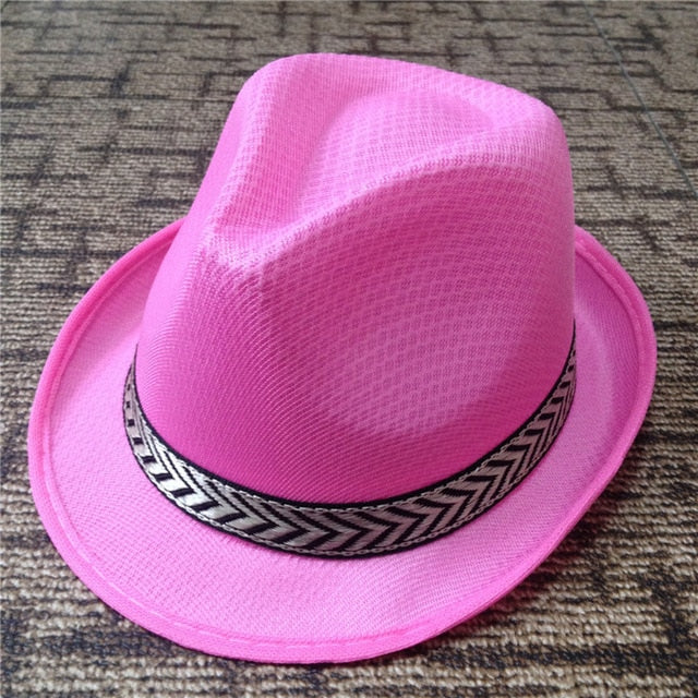 Womens Summer Jazz Hat Panama Fedora