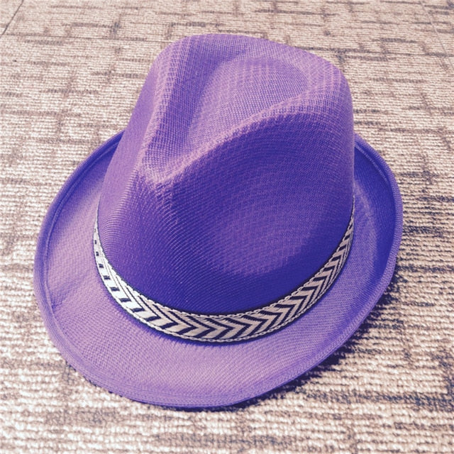 Womens Summer Jazz Hat Panama Fedora