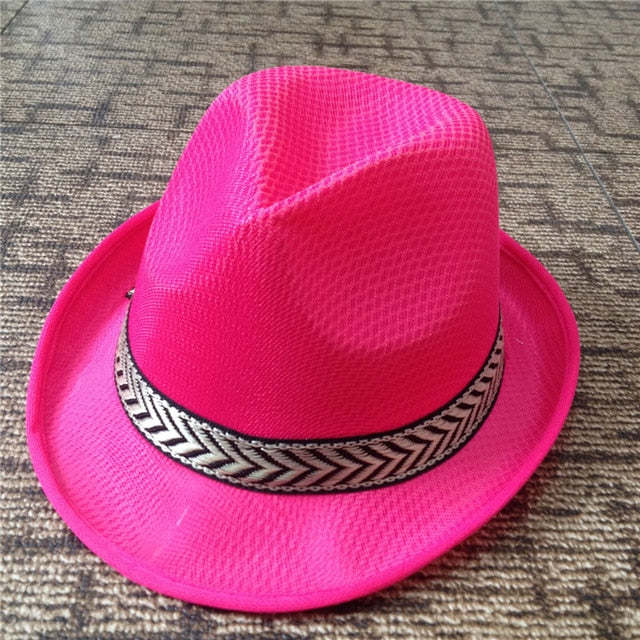 Womens Summer Jazz Hat Panama Fedora
