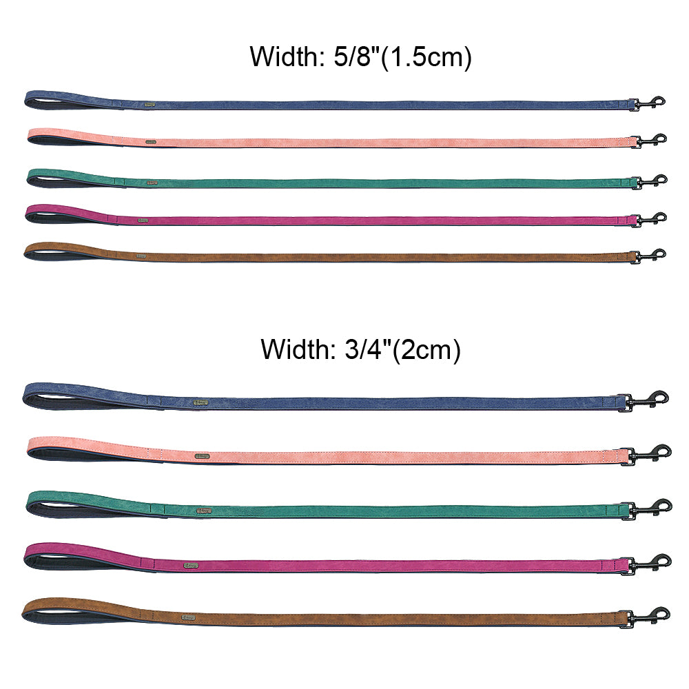 Dog Leash Harness Leather Lead Rope Belt