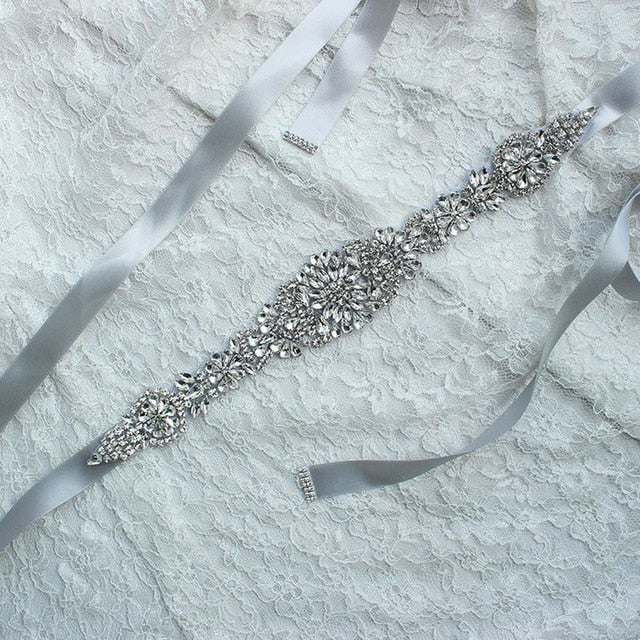 Crystal Wedding Belt Satin Bridal Ribbon