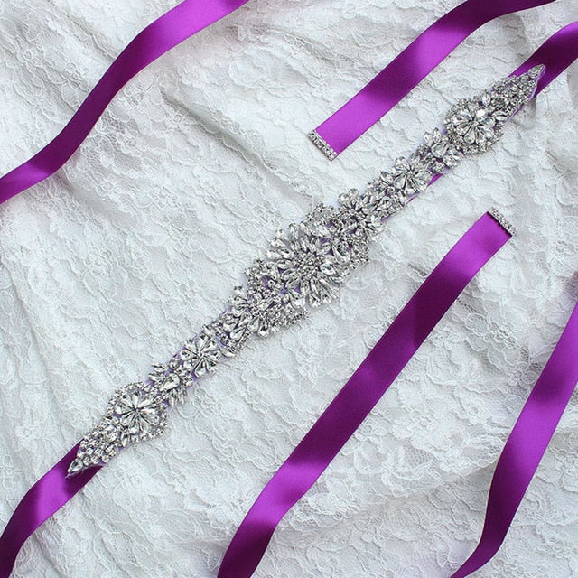 Crystal Wedding Belt Satin Bridal Ribbon