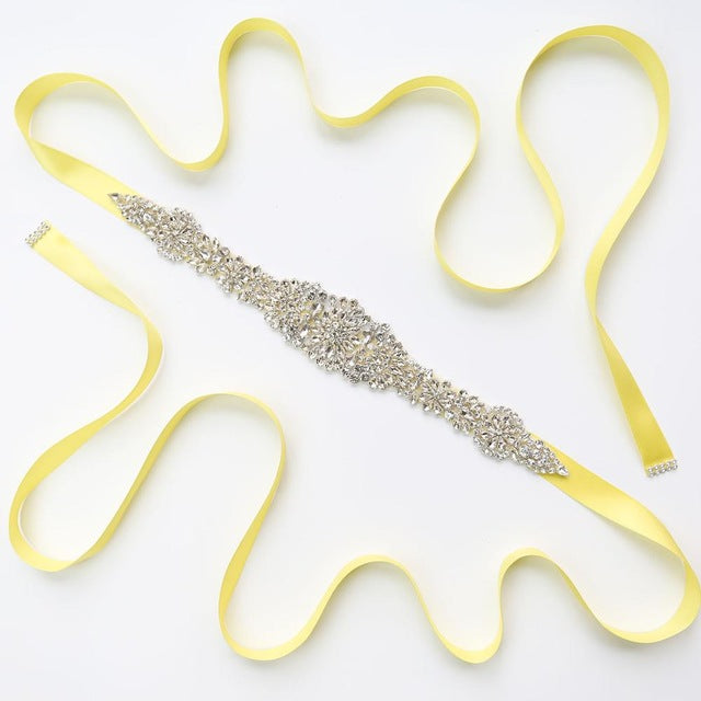 Crystal Wedding Belt Satin Bridal Ribbon
