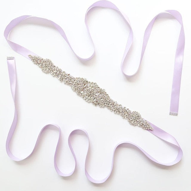 Crystal Wedding Belt Satin Bridal Ribbon