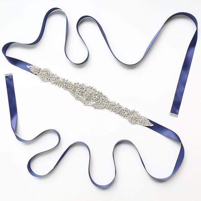 Crystal Wedding Belt Satin Bridal Ribbon