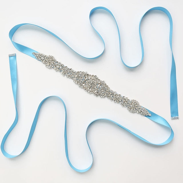 Crystal Wedding Belt Satin Bridal Ribbon