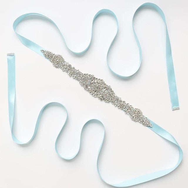 Crystal Wedding Belt Satin Bridal Ribbon