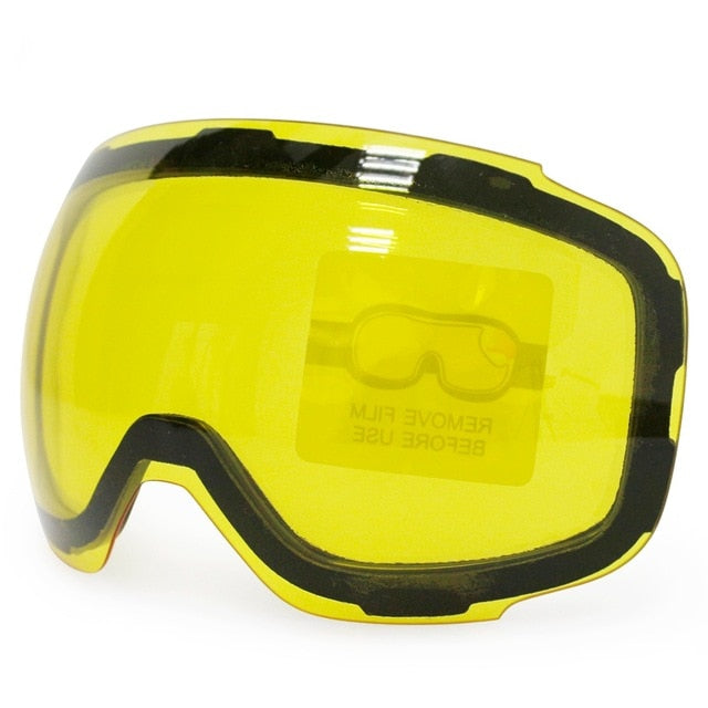 Magnetic Ski Goggles Double Layers UV400 Ski Mask