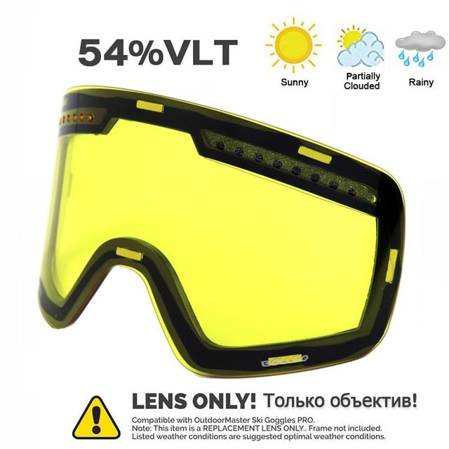 Winter BOLLFO Magnetic Ski Glasses UV400 Goggles