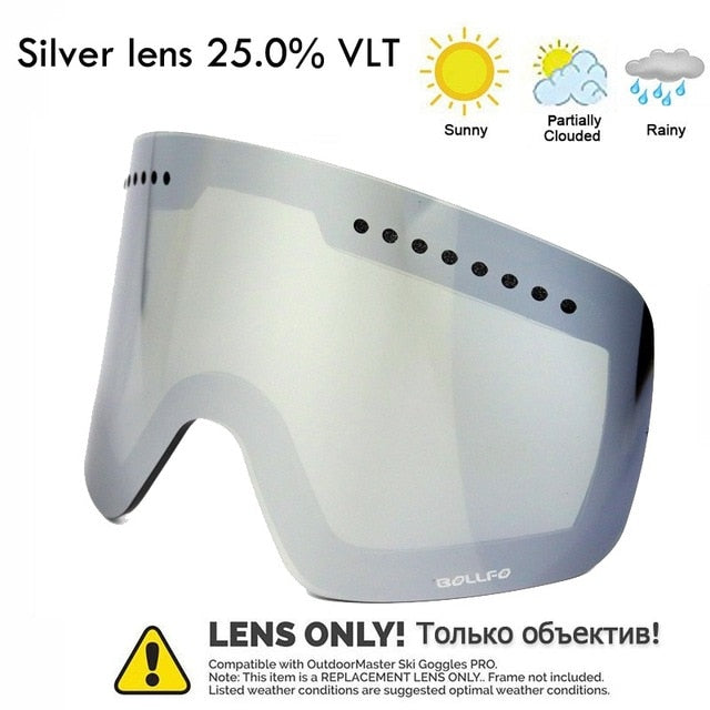 Winter BOLLFO Magnetic Ski Glasses UV400 Goggles