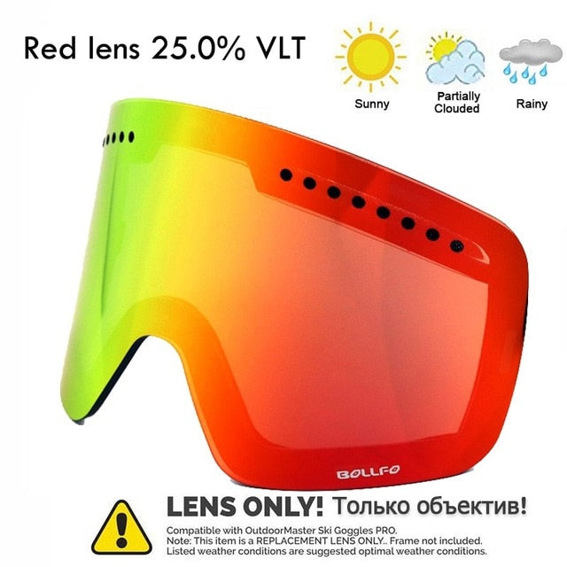 Winter BOLLFO Magnetic Ski Glasses UV400 Goggles