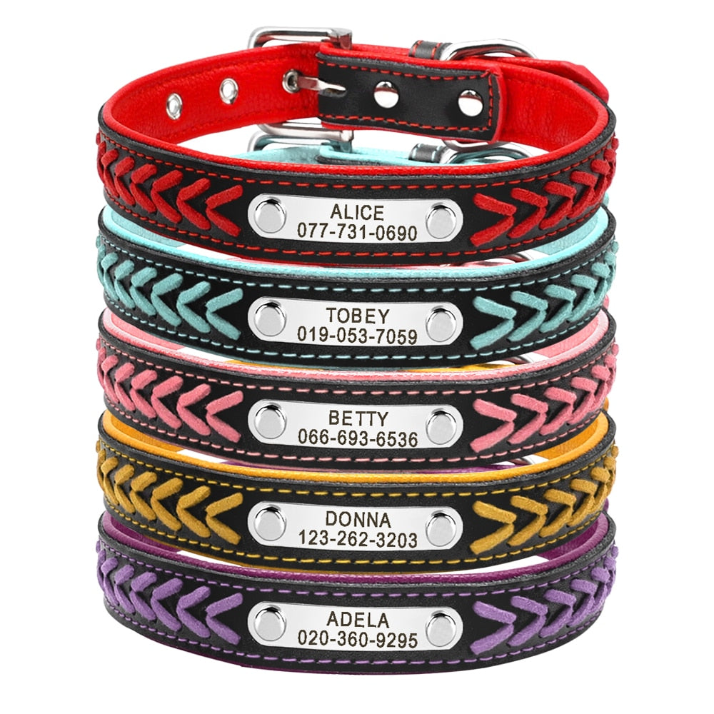 Engraved Pet ID Tag Collars Small Cats Dogs