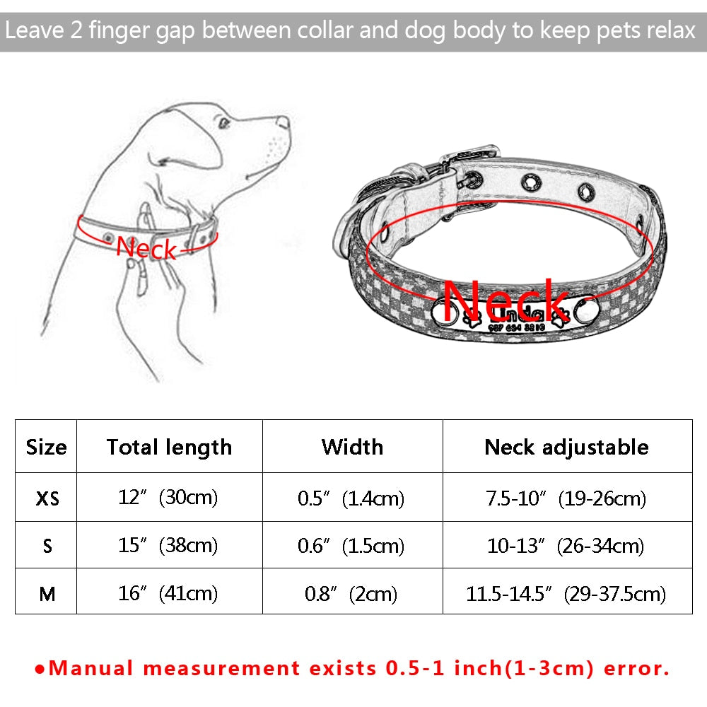 Engraved Pet ID Tag Collars Small Cats Dogs