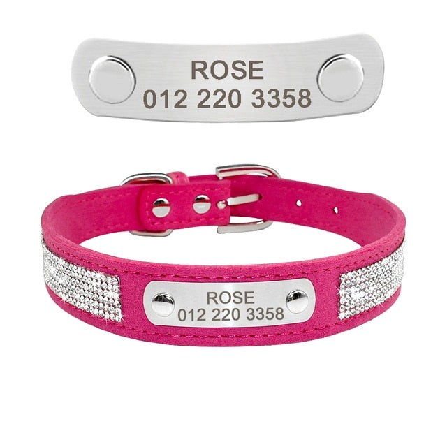 Engraved Pet ID Tag Collars Small Cats Dogs