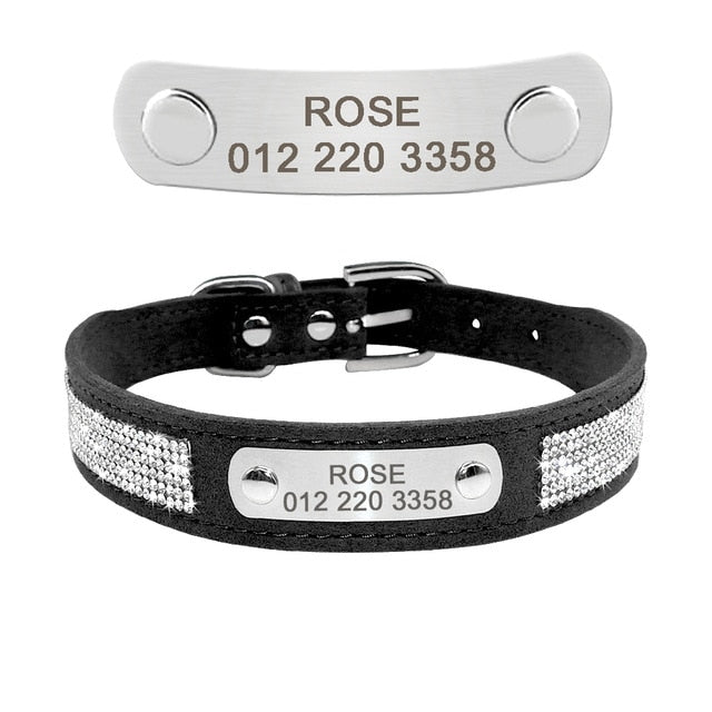 Engraved Pet ID Tag Collars Small Cats Dogs