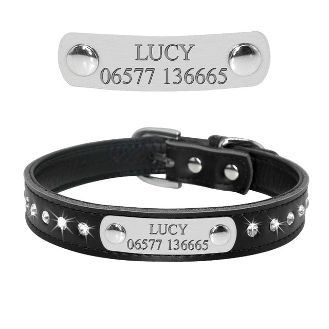 Engraved Pet ID Tag Collars Small Cats Dogs