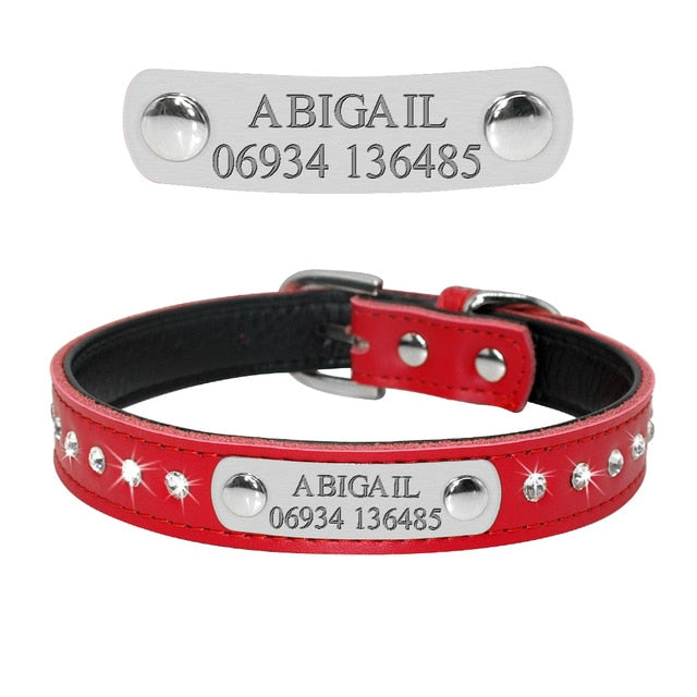Engraved Pet ID Tag Collars Small Cats Dogs