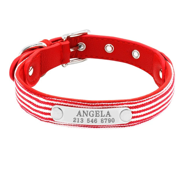 Engraved Pet ID Tag Collars Small Cats Dogs