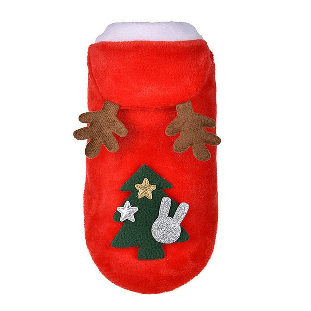 Christmas Clothes Santa Costume Pet Jacket Sweater