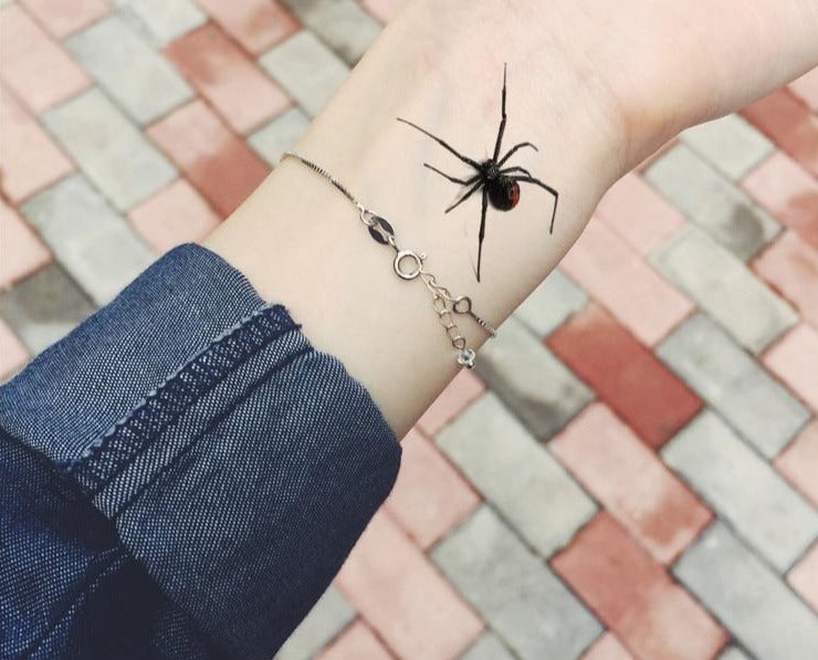 Halloween 3D Spider Scorpion Temporary Body Tattoo