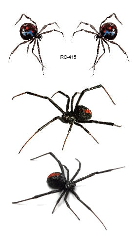 Halloween 3D Spider Scorpion Temporary Body Tattoo