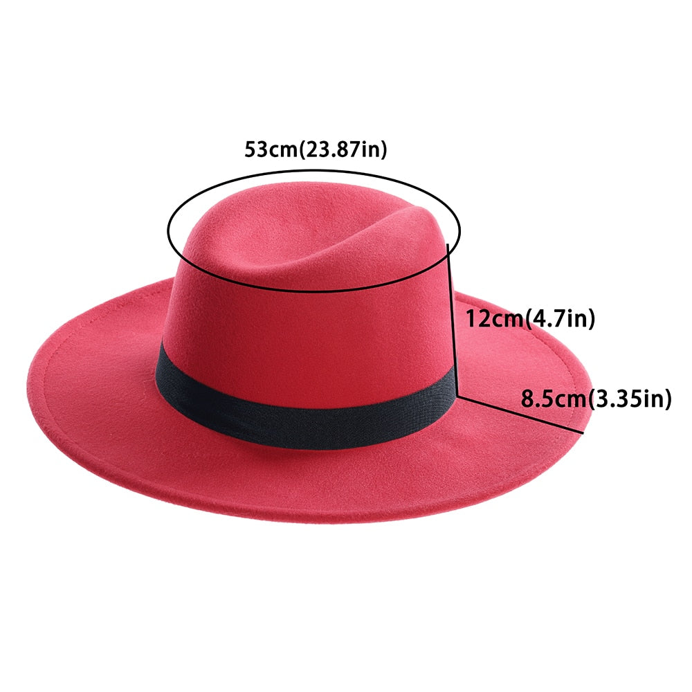 Winter Womens Fedora Jazz Stylish Sombrero