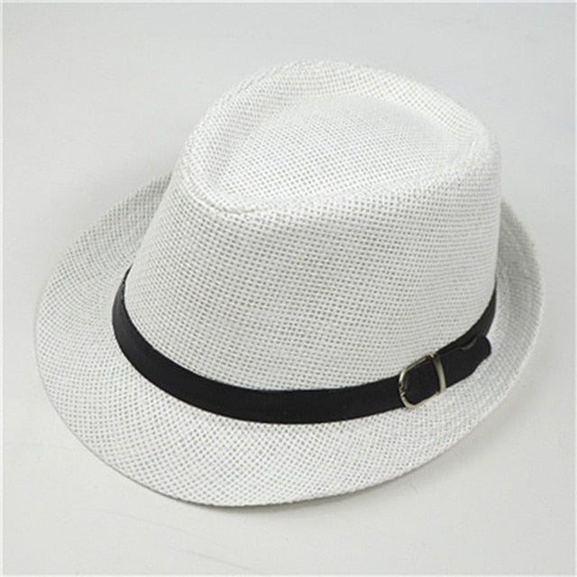 Classic Casual Straw Fedora Hat