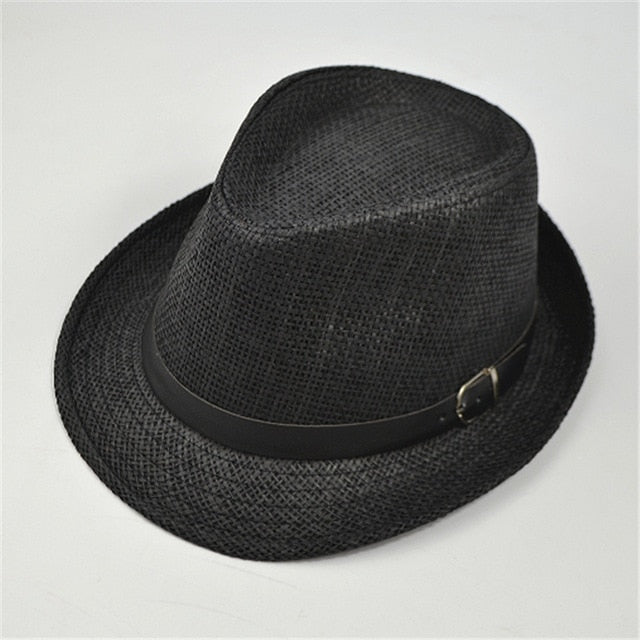 Classic Casual Straw Fedora Hat