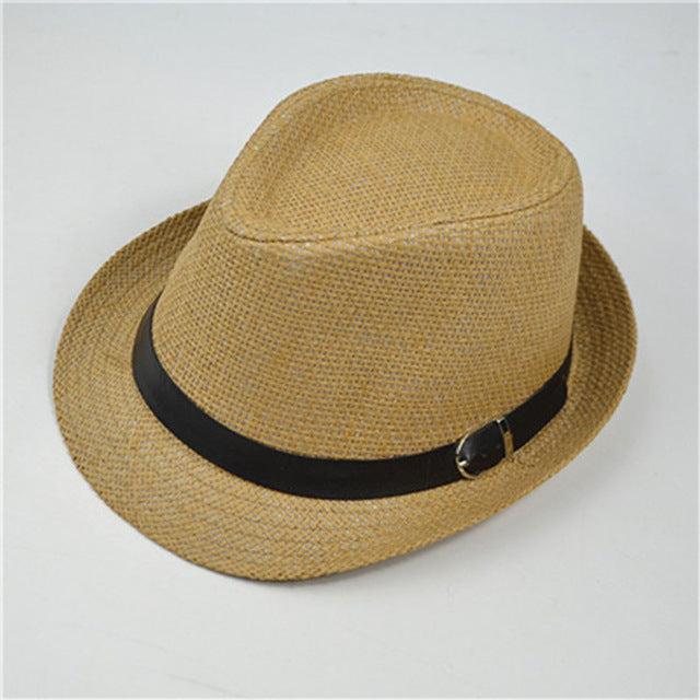 Classic Casual Straw Fedora Hat