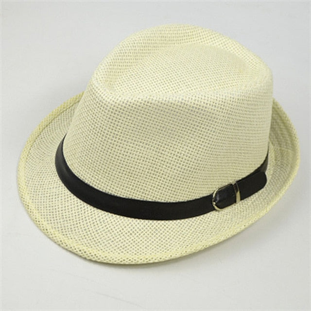Classic Casual Straw Fedora Hat