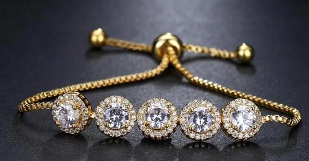 Charm Classic Cubic Zirconia Adjustable Bracelet