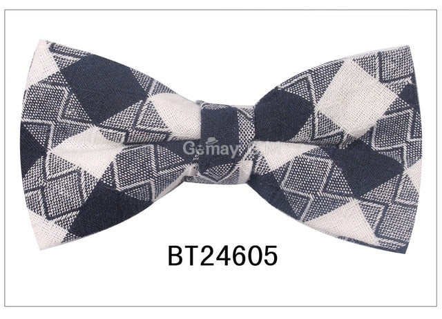 Plaid Bow Ties Children Suit Casual Bowtie