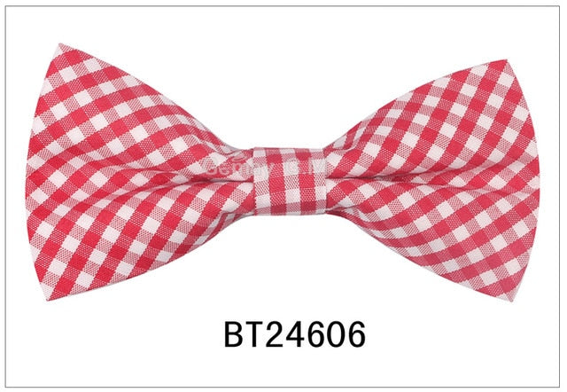 Plaid Bow Ties Children Suit Casual Bowtie