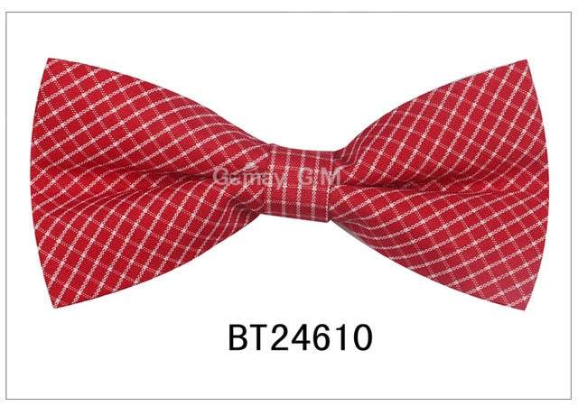 Plaid Bow Ties Children Suit Casual Bowtie