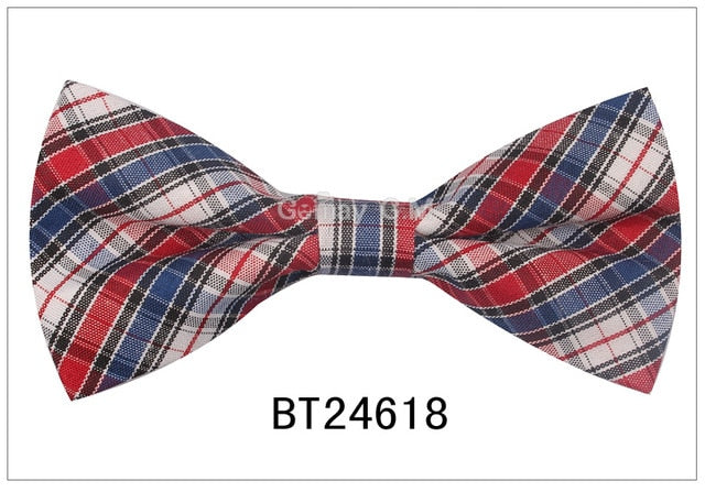 Plaid Bow Ties Children Suit Casual Bowtie