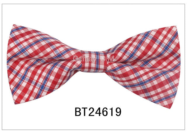 Plaid Bow Ties Children Suit Casual Bowtie