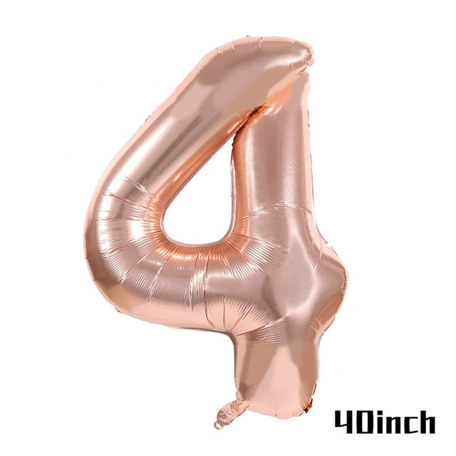 Rose Gold Disposable Tableware Cup Plate Straws Birthday Party Balloons