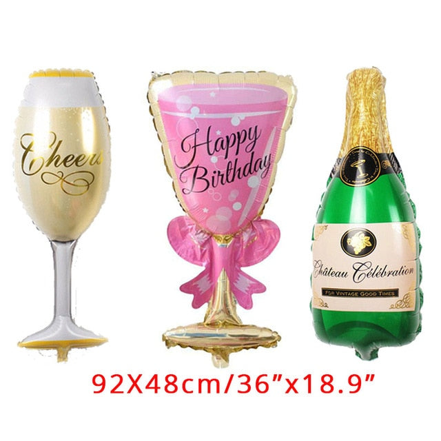 Rose Gold Disposable Tableware Cup Plate Straws Birthday Party Balloons