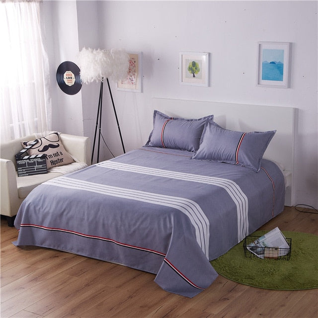 King Size Bed Sheets With Leaves and Pillowcase