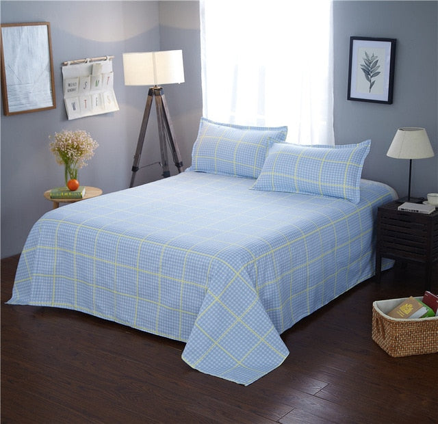 King Size Bed Sheets With Leaves and Pillowcase
