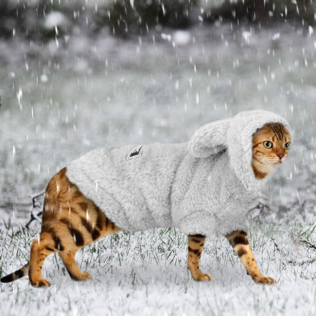 Warm Cat Clothes Winter Pet Coat Jacket