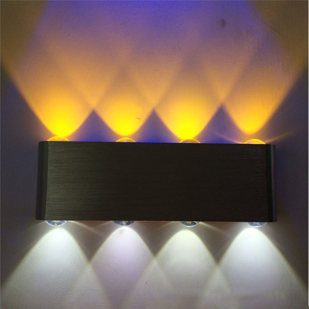 Modern 8W Up Down LED Wall Light Cuboid Colorful Lamp